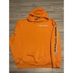 Corvette Orange Graphic Hoodie By Chemistry Sweatshirt Size XL